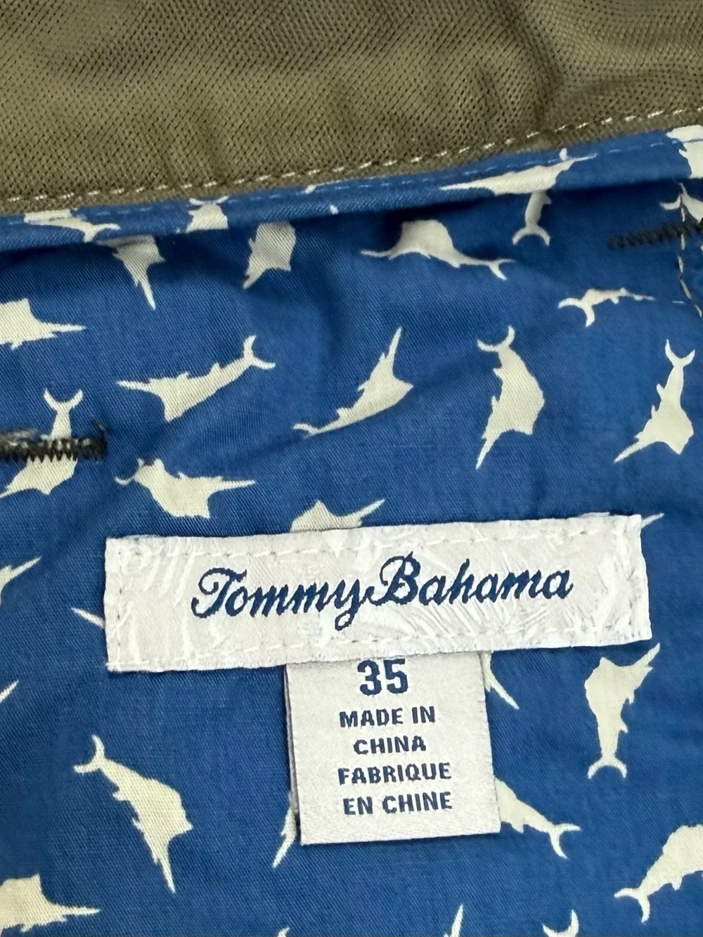 Tommy Bahama 35 - 10” Olive/Dark Khaki Men’s Cargo Shorts